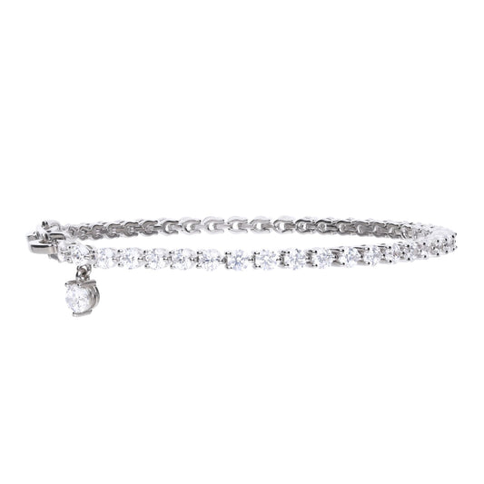B5085 DF ZIRCONIA Tennis Charm Bracelet