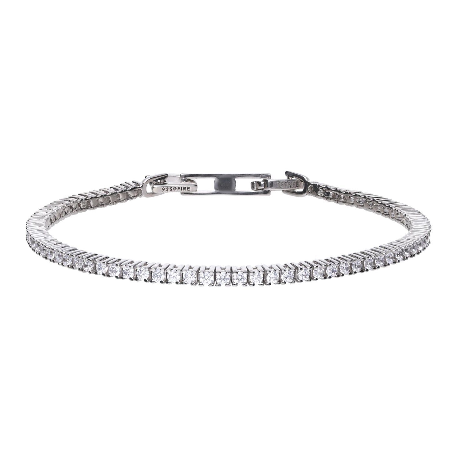 B5096 DF ZIRC Fine Tennis Claw Bracelet