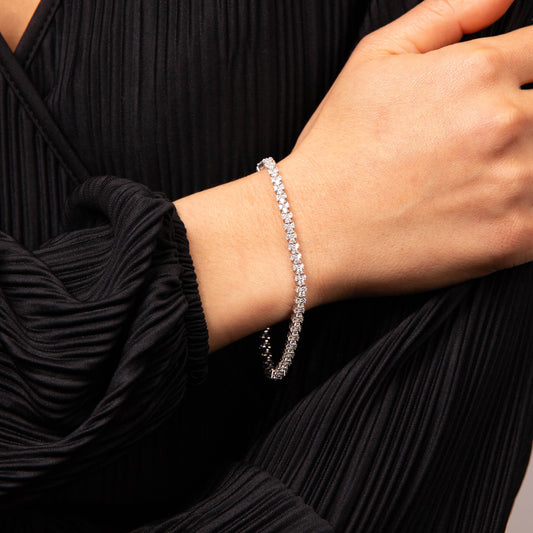 B5475 DF ZIRCONIA WHITE Tennis Bracelet