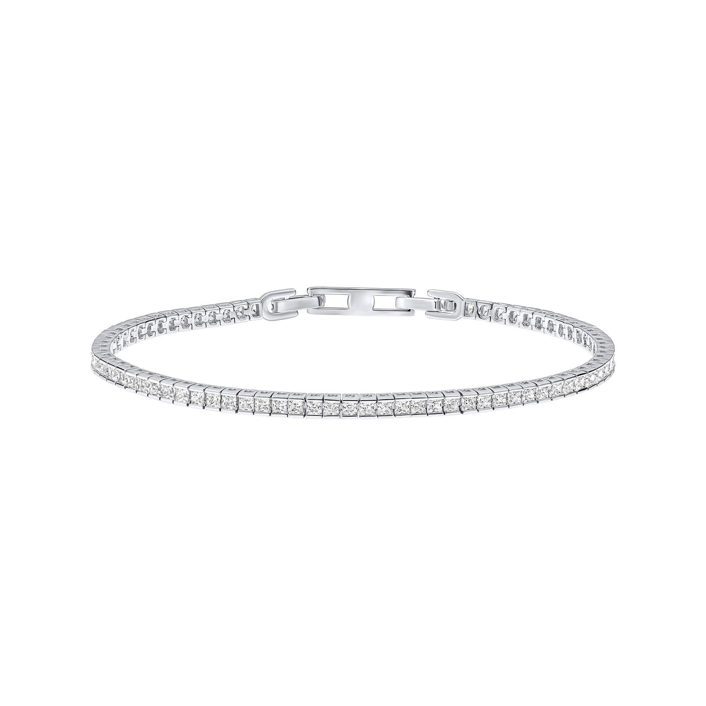 DF Square Tennis 19cm Bracelet