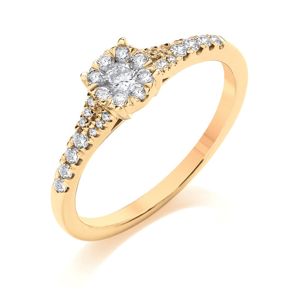 CRW04 Round Engagement Ring
