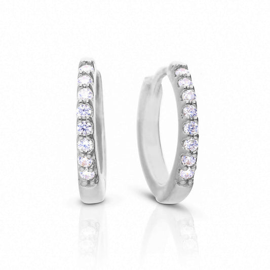 DF CZ Huggie Earrings