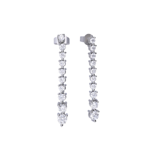 DF CZ Gradiented Cascade Earrings