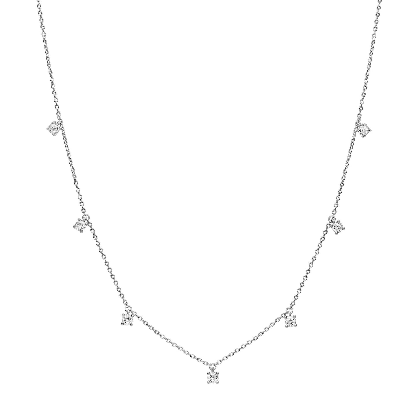 DF Slim Chain with CZ Necklace