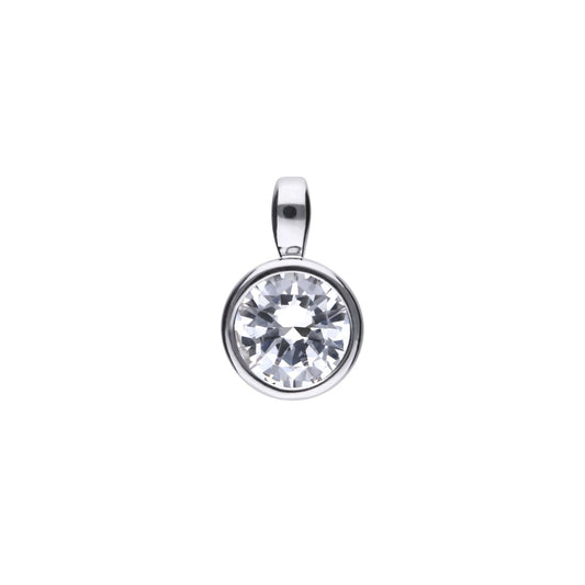 P4644 ZIRC Rub Over 1.50ct Soltir Pendant