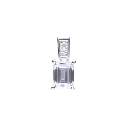 P4784 DF ZIRCONIA Emerald Cut Pendant