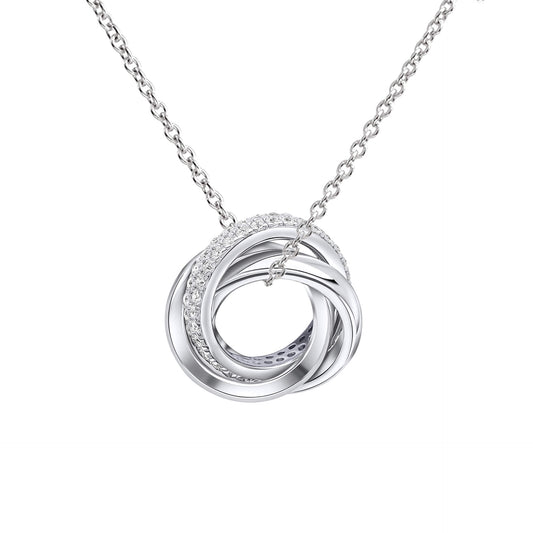 P5399 DF ZIRC Small Triple Ring Pendant
