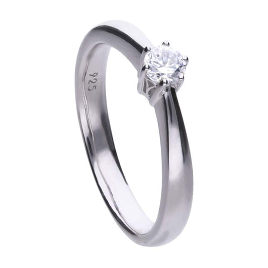 R3617 DF 6 Claw ZRC 0.25ct Solitair Ring