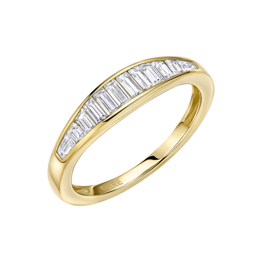 DF Channel Set Gold Plated Ring