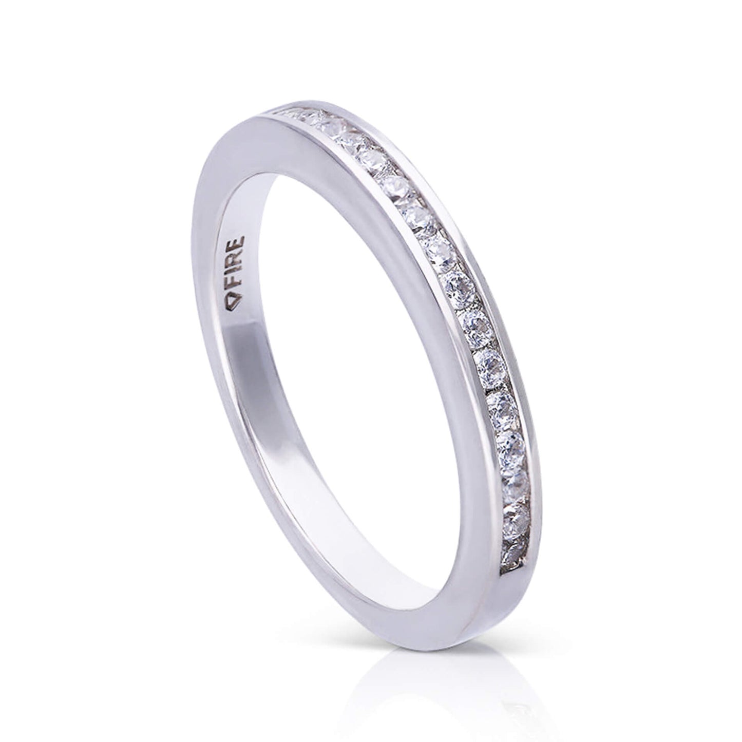 DF Slim CZ Strip Ring