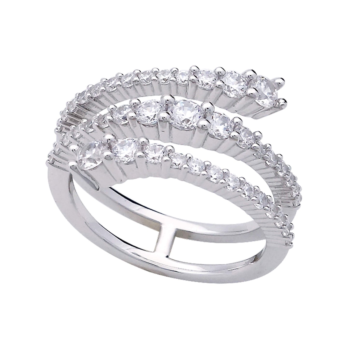 DF CZ Wrap Around Ring