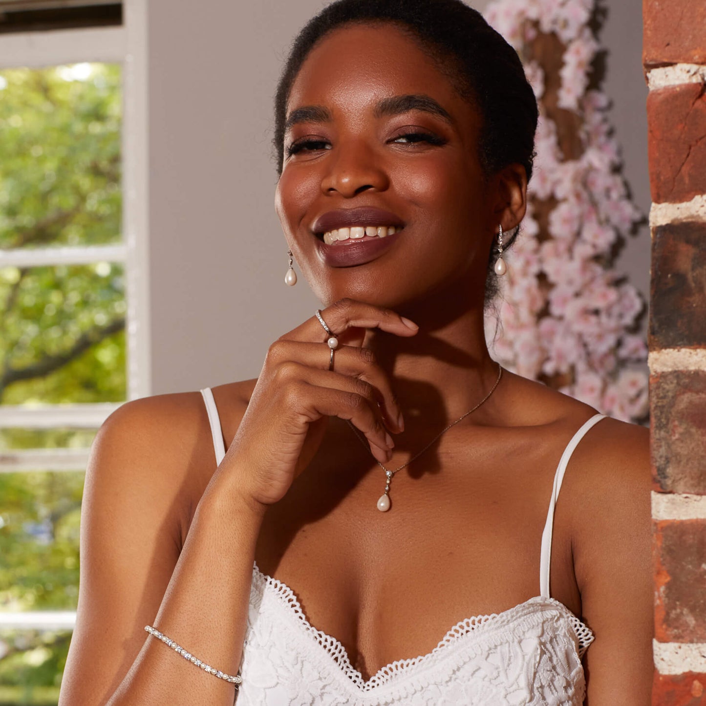 P5114 DF ZIRC SHELL PEARL Vintage Pendant