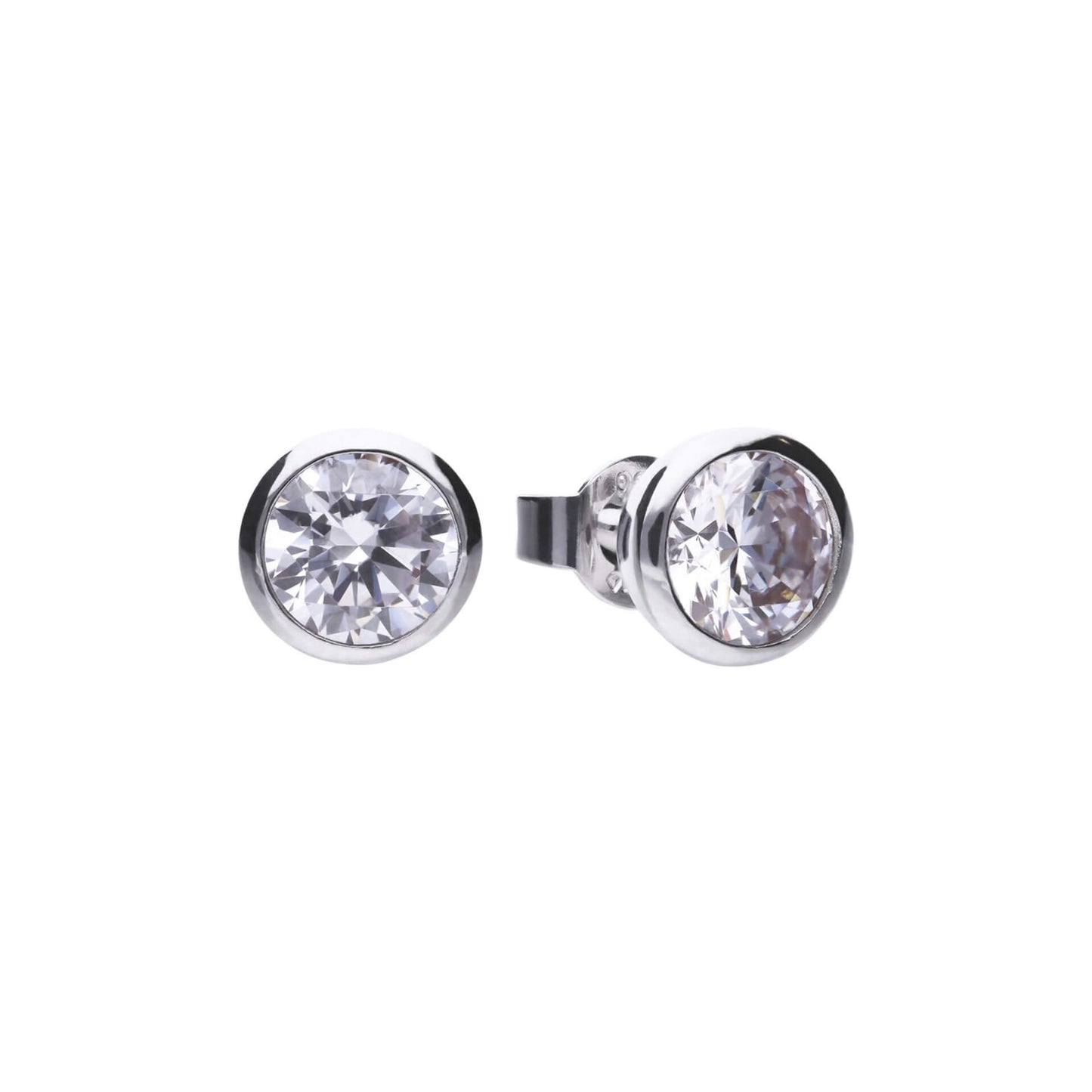 E5620 ZIRC Rub Over 2.00ct Soltir Earrings