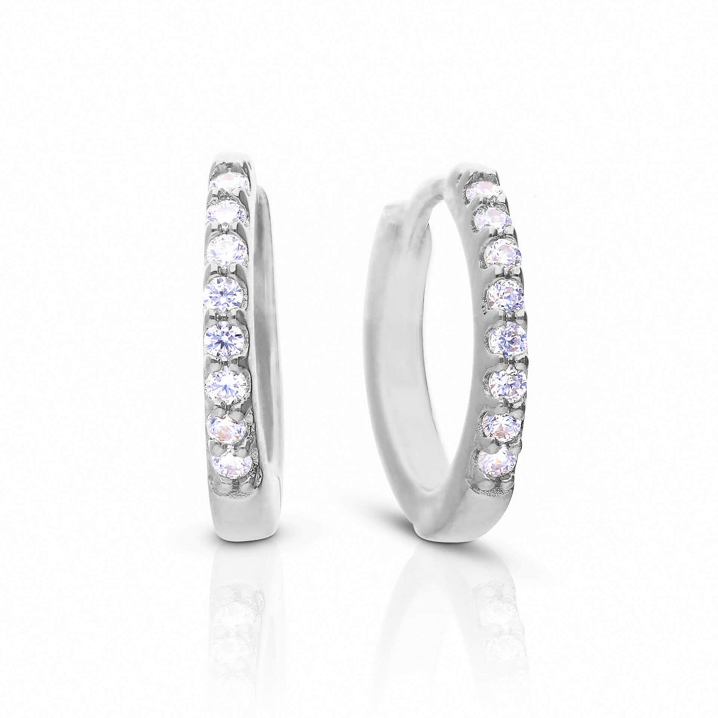 DF CZ Huggie Earrings