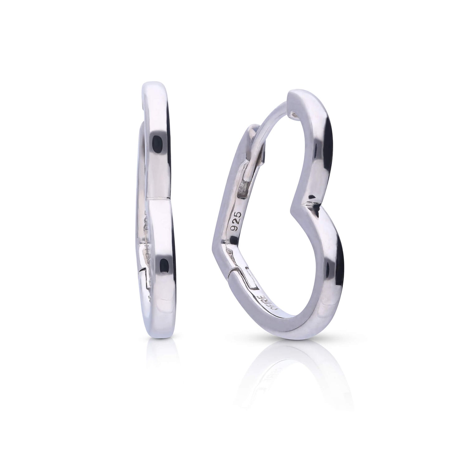 DF Heart Shape Huggie Earrings