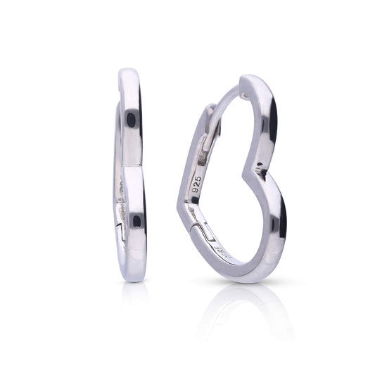 DF Heart Shape Huggie Earrings