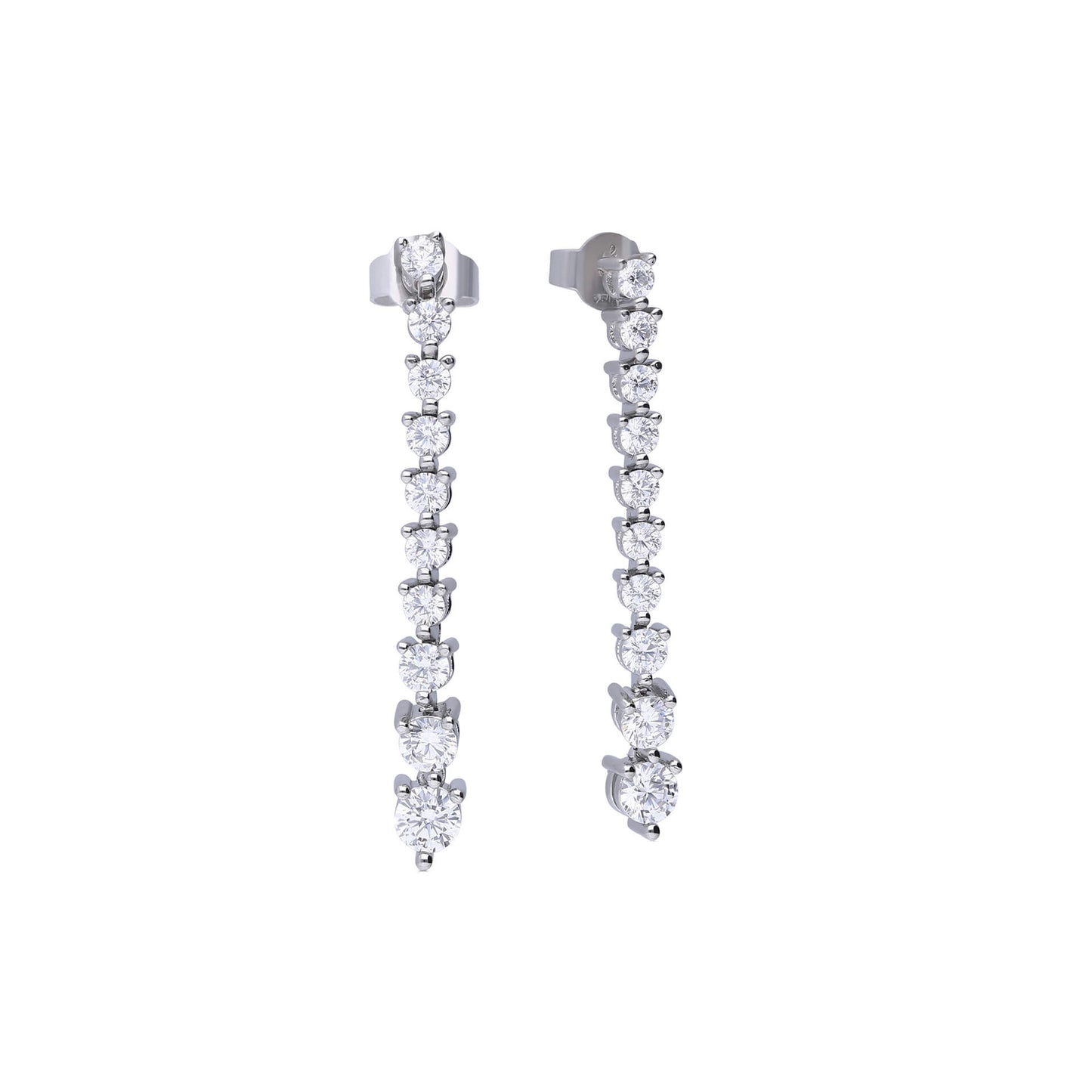 DF CZ Gradiented Cascade Earrings