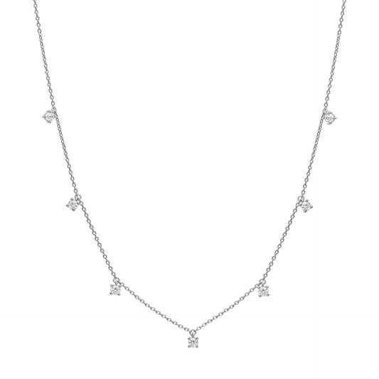 DF Slim Chain with CZ Necklace