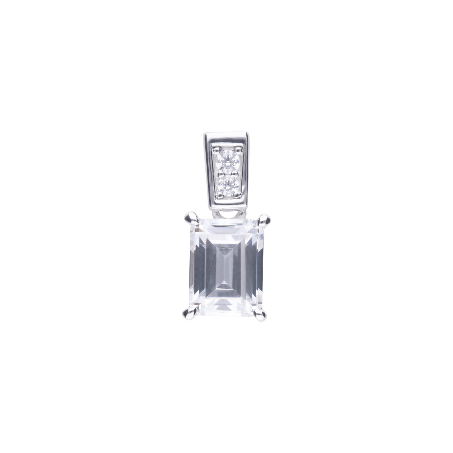 P4784 DF ZIRCONIA Emerald Cut Pendant