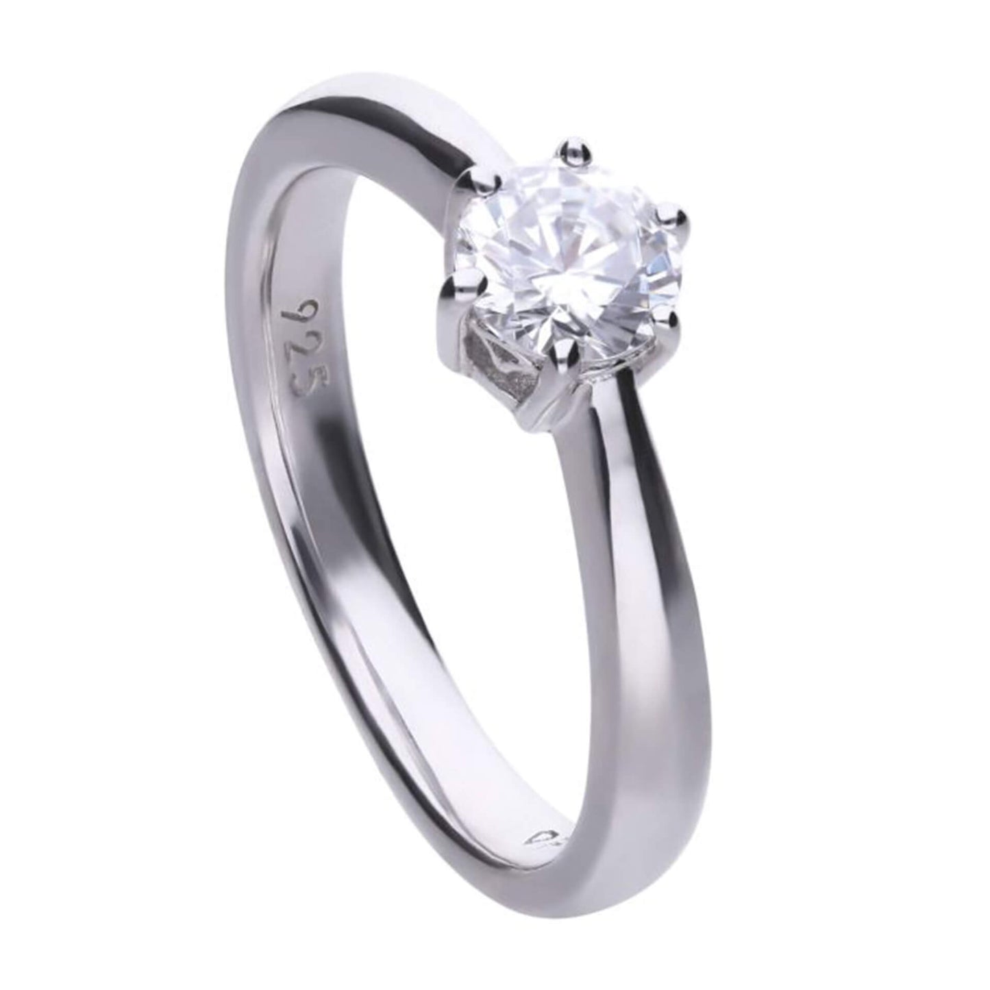 R3619 DF 6 Claw ZRC 0.75ct Solitair Ring