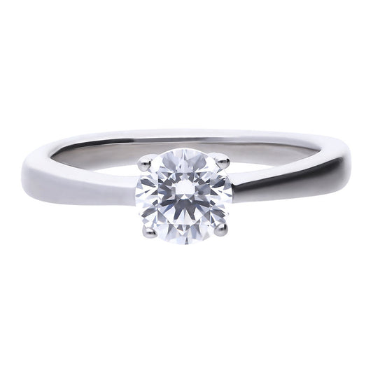 R3752 DF 4 Claw ZIRC 1.0ct Solitair Ring