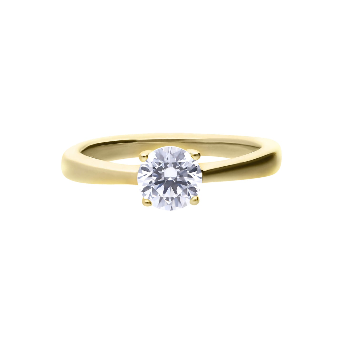 R3866 DF 4 Claw GD PL ZIR 0.75ct Solt Ring