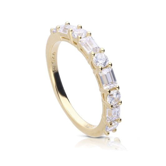 DF Gold Plate Multi-Set CZ Ring