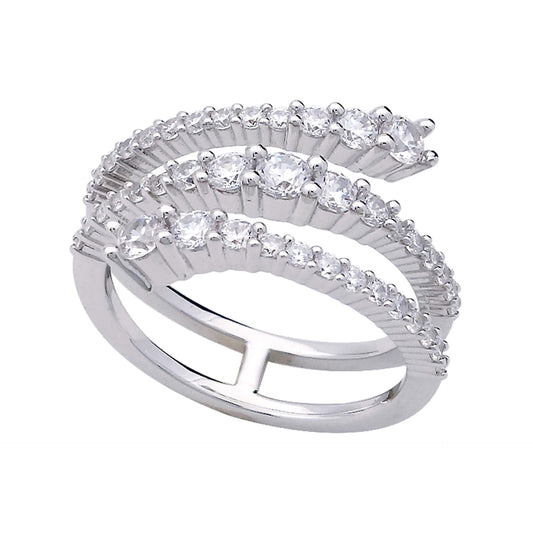 DF CZ Wrap Around Ring
